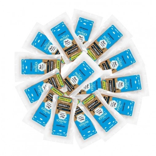 Alemany Recovery energi barer med honning og pollen, nødder og et strejf af ingefær.