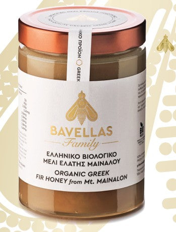 Glas med Bavellas Family honing fra Grækenland