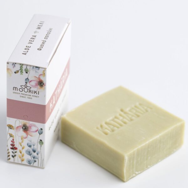 Boks og håndsæbe fra Kathária med honning og Aloe Vera , fra Grækenland