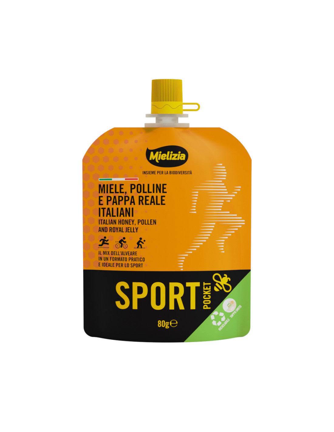 Mielizia sachets med honning sports energi drik, Italien