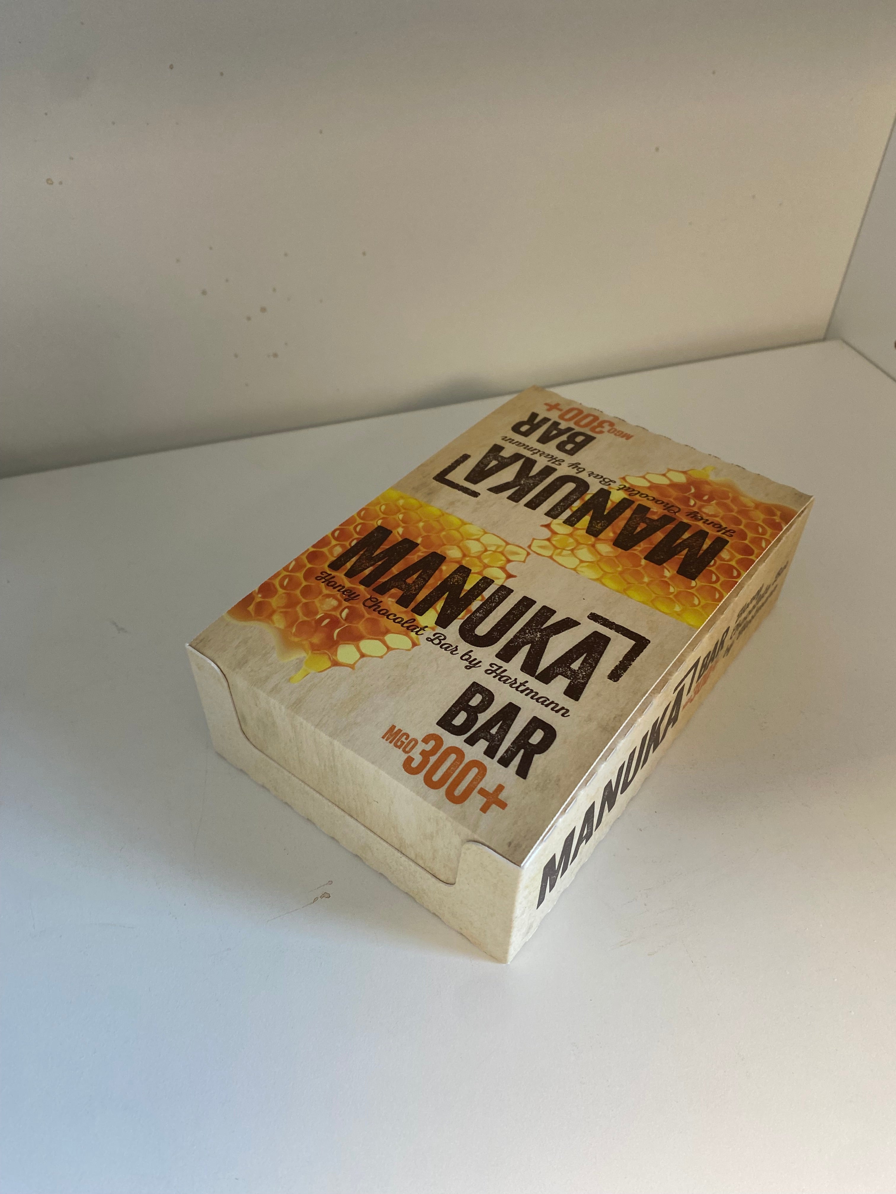 Kasse med Manuka honning chokolade barer MGO 300+
