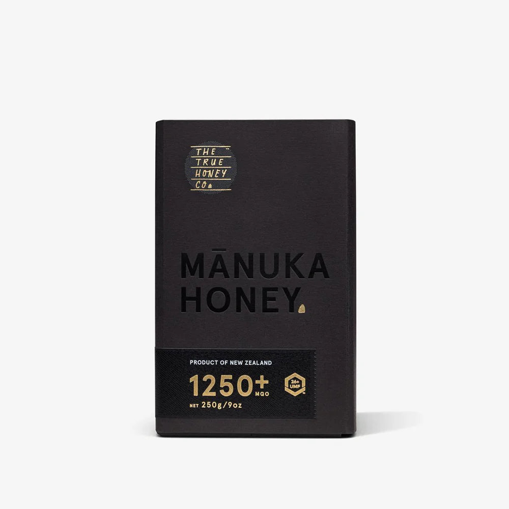 Æske med den New Zealandske Manuka honning fra The True Honey co. 1250+ MGO  