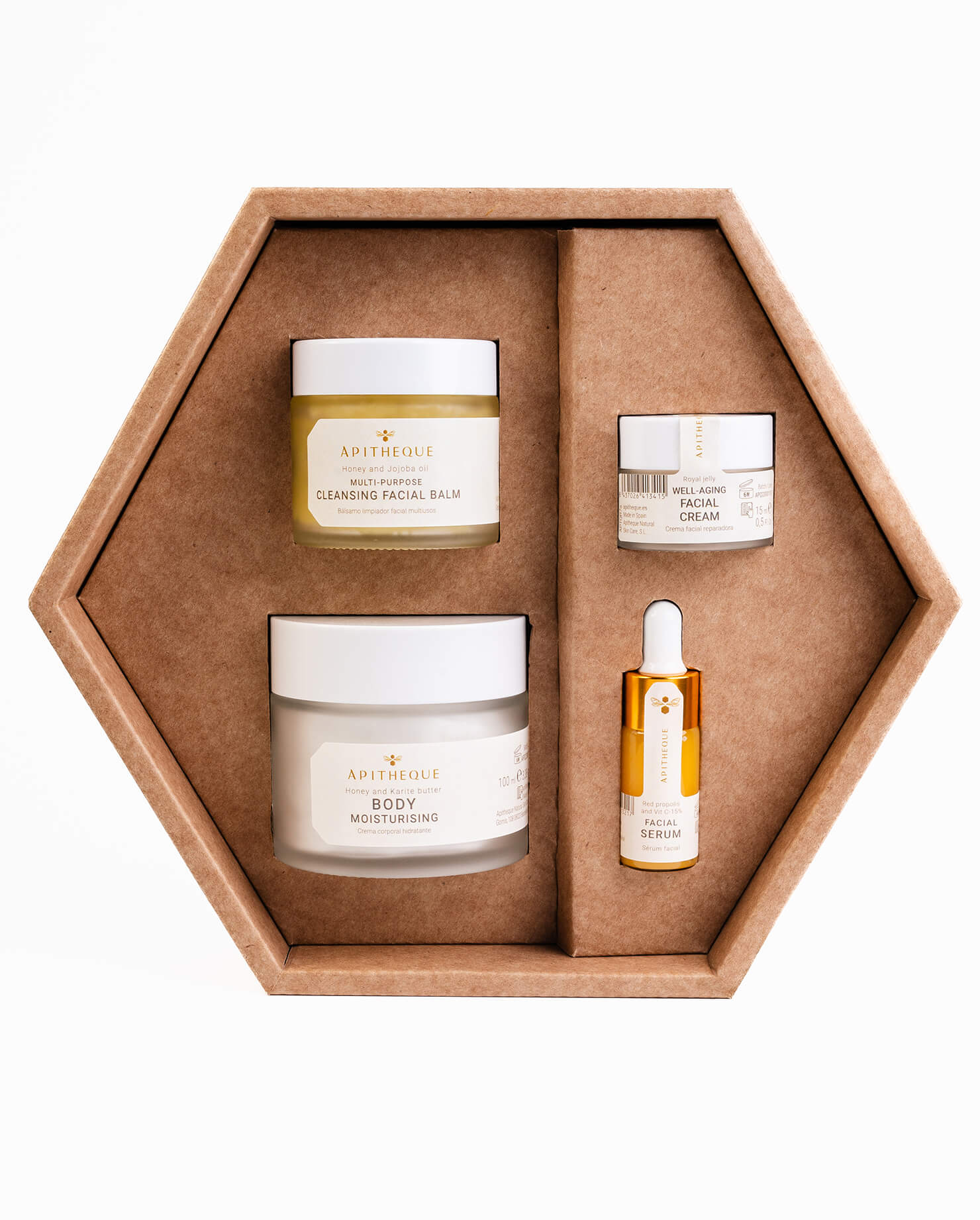 gaveæske med hudplejeprodukter fra Apitheque