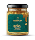 Glas med BIO fyretræs honning fra Periccio, Italien