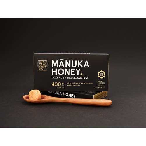Pakke med Manuka Honning pastiller  MGO 400+ fra New Zealand