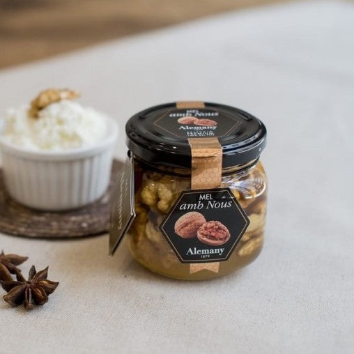 Alemany gourmet honning med valnødder.
